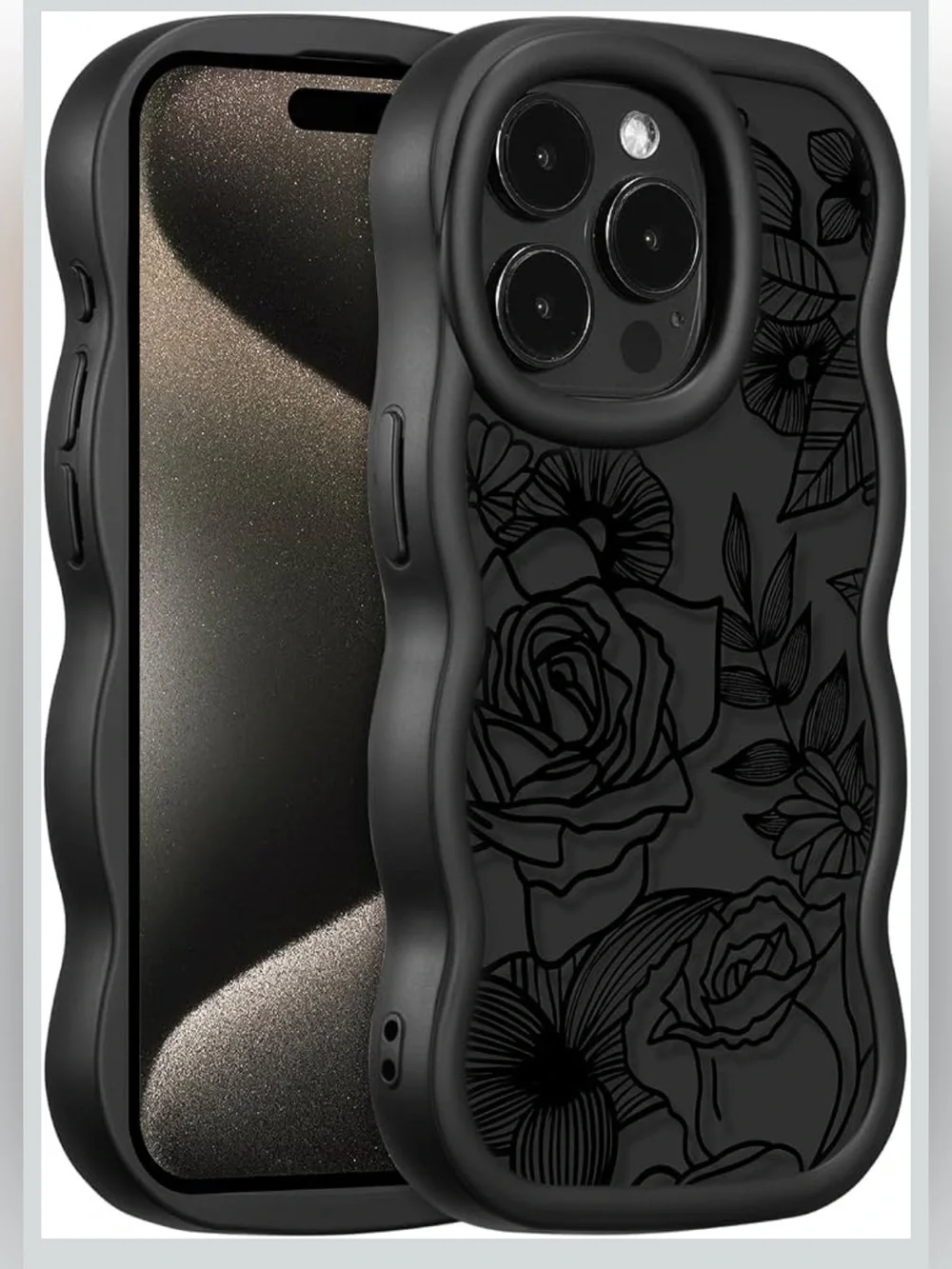 iPhone 13 Pro Max Floral Shock-Resistant Phone Case - Sleek Protective Case
